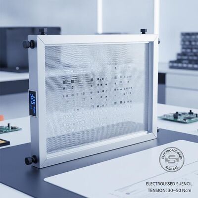 Fine Pitch SMT Solder Paste Stencil Manufacturing Service with High Precision Laser Cutting Including Inspection