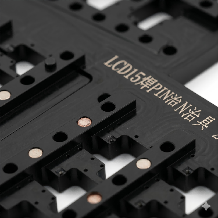Precision CNC Aluminum LCD Soldering Jig Service with Quick Manufacturing Including Testing