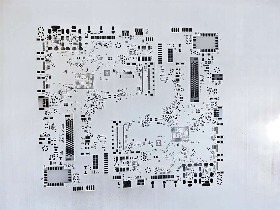 Large Format SMT Solder Paste Stencil 50x140cm Framed Service Designed for LED Production Plus Inspection