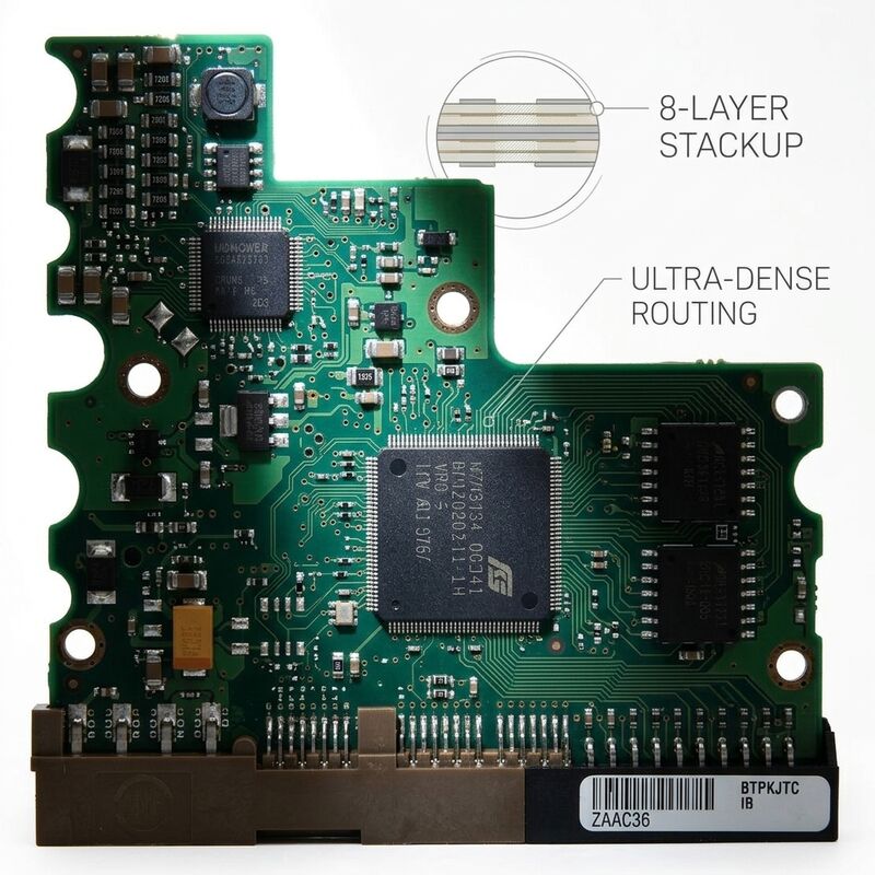 Turnkey Eight Layer HDI Assembly Engineering Sample Service for Export OEMs