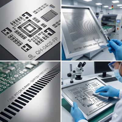 Laser Cut SMT Stencil 0.1-0.15mm Aluminum Frame Service with High Precision Manufacturing Plus Inspection